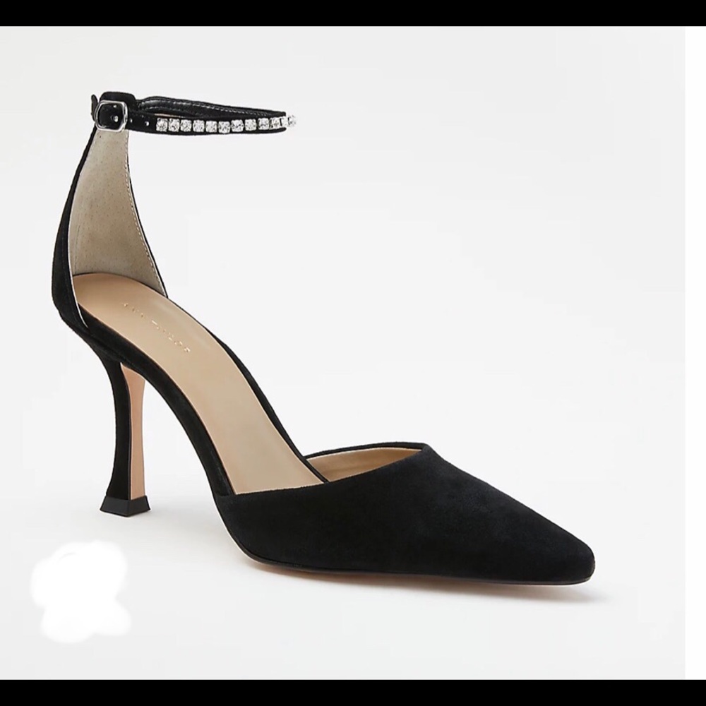 SALE Suede Diamond Pumps. - Picture 3 of 4